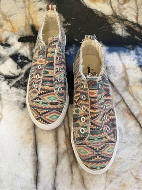 Corkys Women’s Multicolor Aztec Slip-On Sneakers